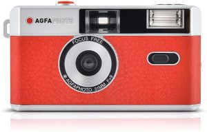 Agfa AG603001 Photo Analogue 35 mm Photo Camera Red Set (Film + Battery) 