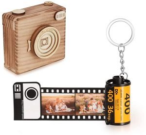 Albertband Personalized Photo Keychains Customized Film Roll Keychain Pendant