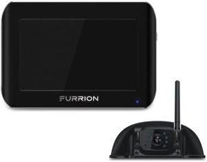 Furrion Vision S 7 Inch Wireless RV Backup System with 1 Rear Sharkfin Camera