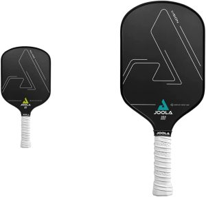 JOOLA Solaire Professional Pickleball Paddle with Carbon Friction Surface - Ideal Combination of Spin, Power, & Control - Pickleball Racket with Reactive Polypropylene Honeycomb Core 14mm 