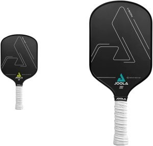 JOOLA Solaire Professional Pickleball Paddle with Carbon Friction Surface - Ideal Combination of Spin, Power, & Control - Pickleball Racket with Reactive Polypropylene Honeycomb Core 14mm 