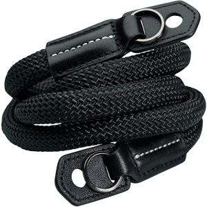 Vi Vante Luxury Sheetline Rope Camera Strap with Napa Leather Ends and electroplated mounting Rings