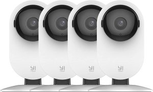 YI 4pc Security Home Camera, 1080p 2.4G WiFi Smart Indoor Nanny IP Cam with Night Vision, 2-Way Audio