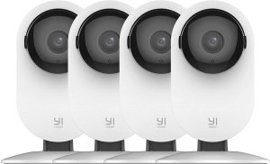 YI 4pc Security Home Camera, 1080p 2.4G WiFi Smart Indoor Nanny IP Cam with Night Vision, 2-Way Audio