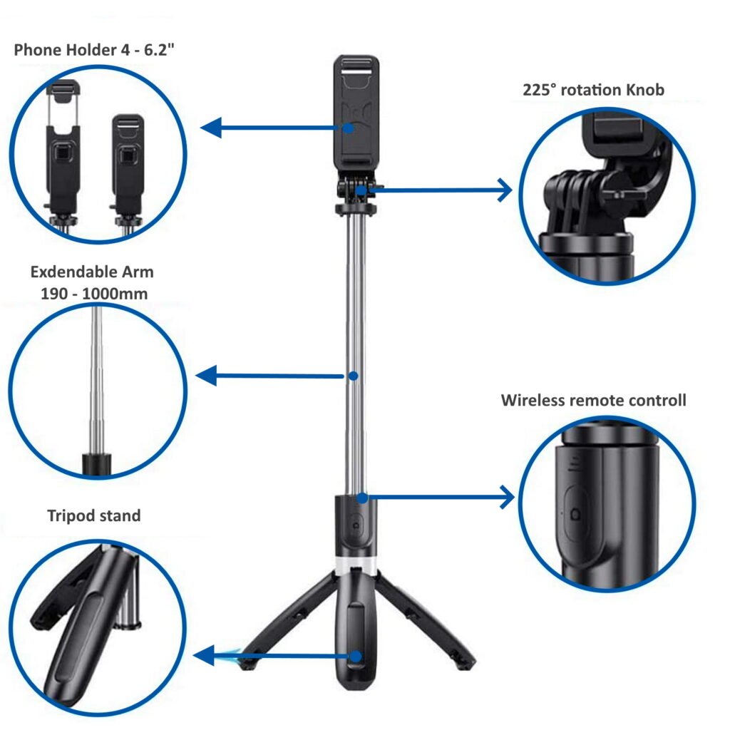 How to Charge Tripod Selfie Stick