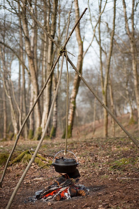 How to Make a Cooking Tripod