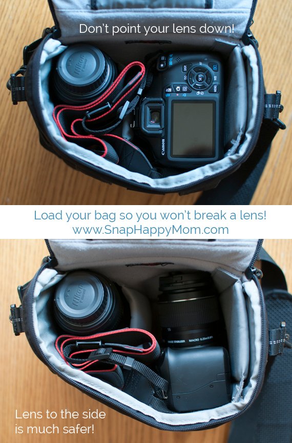 How to Put a Camera in a Camera Bag