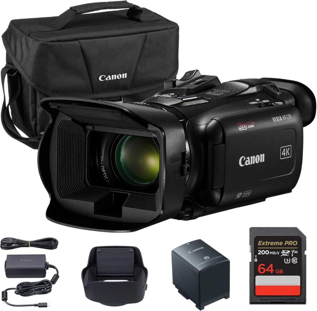 Canon VIXIA HF G70 Review – 4K UHD Camcorder with 20x Optical Zoom & HDMI
