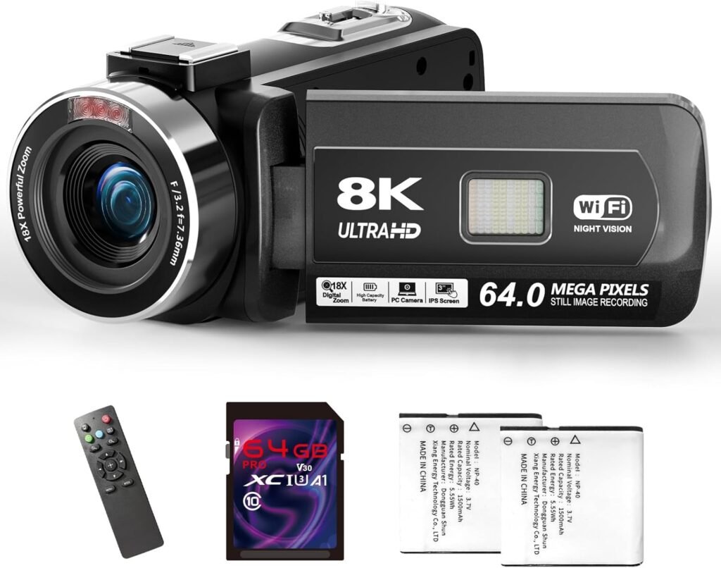 IWOBAC Video Camera Review – 8K 64MP Camcorder with Night Vision & WiFi