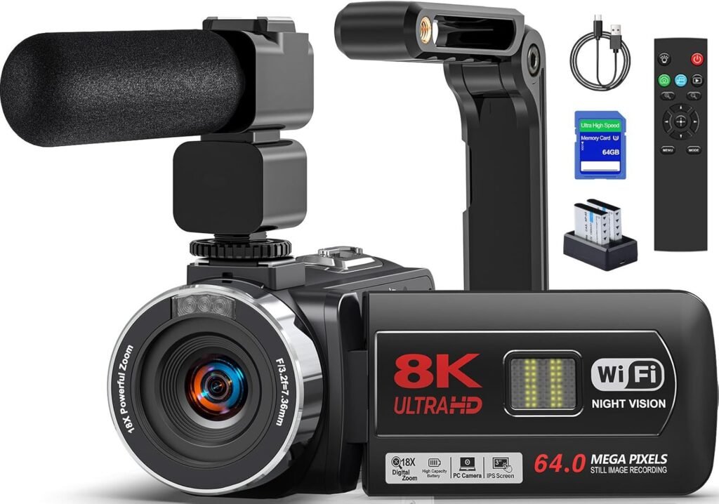LOENTIR Video Camera Review – 8K 64MP Camcorder with Night Vision & WiFi
