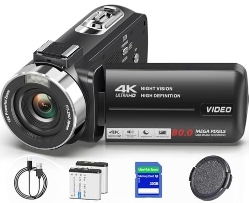 THPACIP 4K Camcorder Video Camera