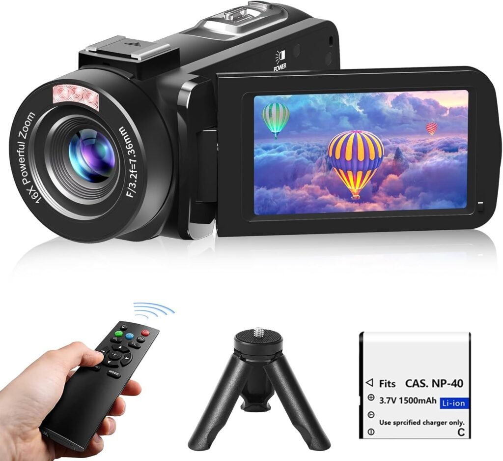 Video Camera, Full HD 1080P 30MP Camcorder