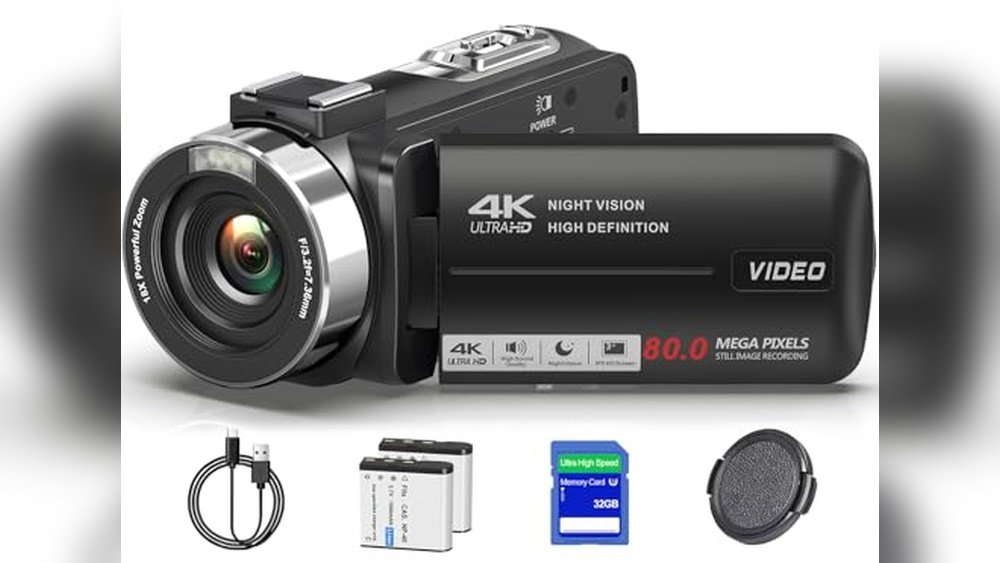 lukpow camcorder video camera 4k ultra 80mp ir night vision vlogging camera review