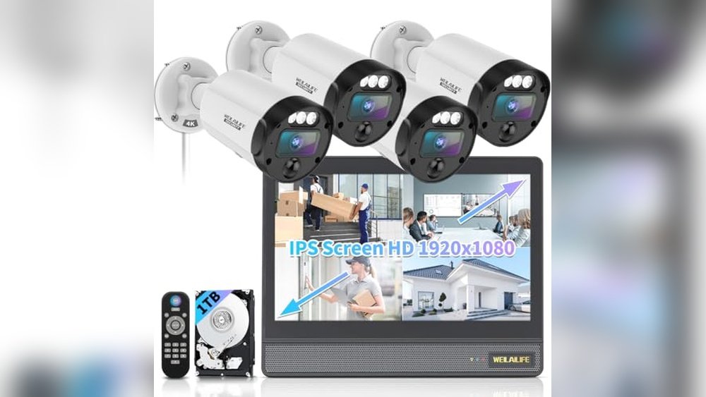 weilailife all in one security system 4k outdoor wired security camera review