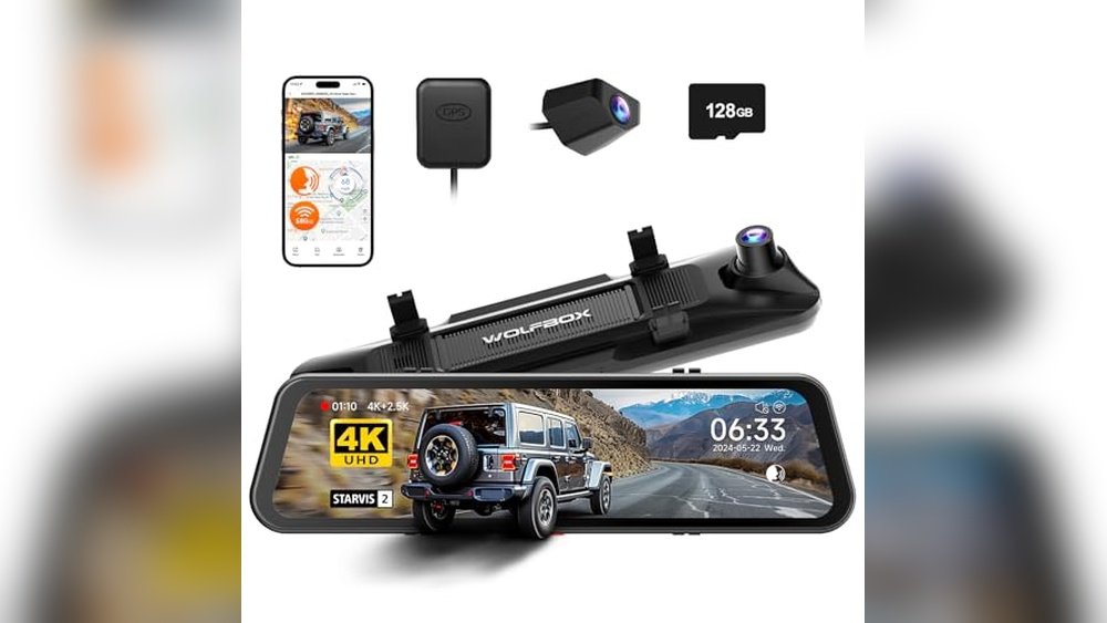 wolfbox g900 pro mirror dash cam review