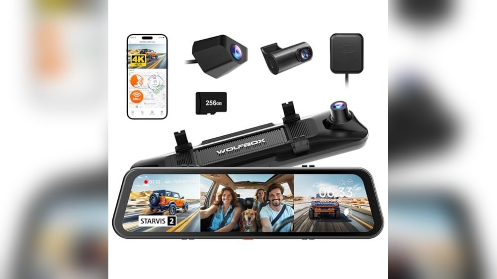 wolfbox g900 tripro cabin version 3 channel 4k rear view mirror camera review