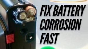 how to clean battery corrosion in camera