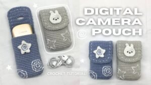 how to crochet camera pouch