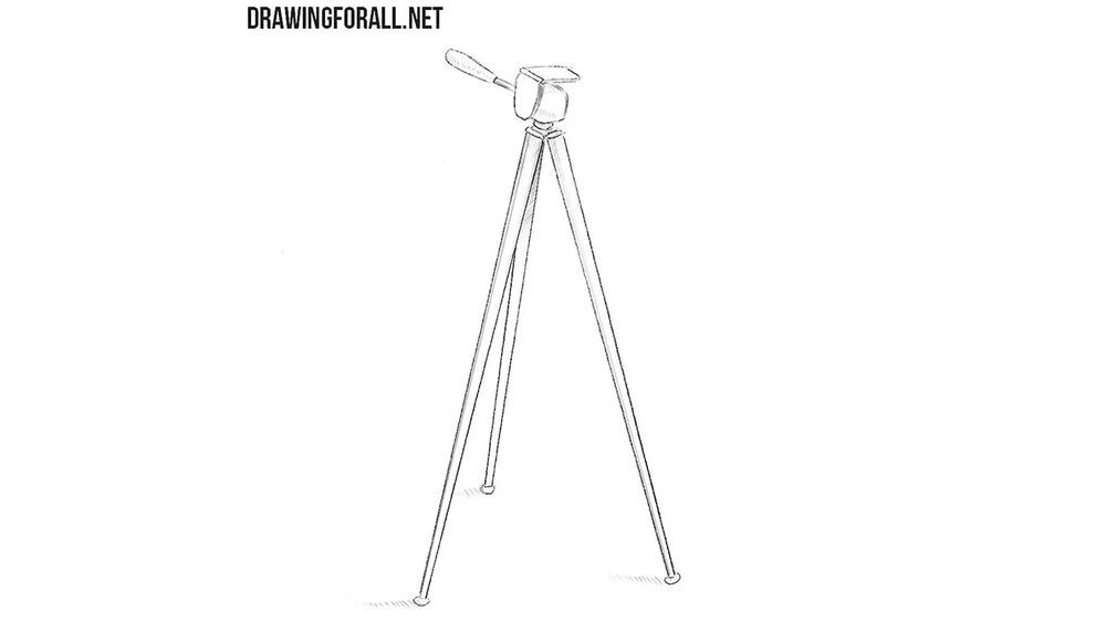 how to draw a tripod