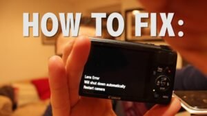 how to fix lens error on canon powershot s110