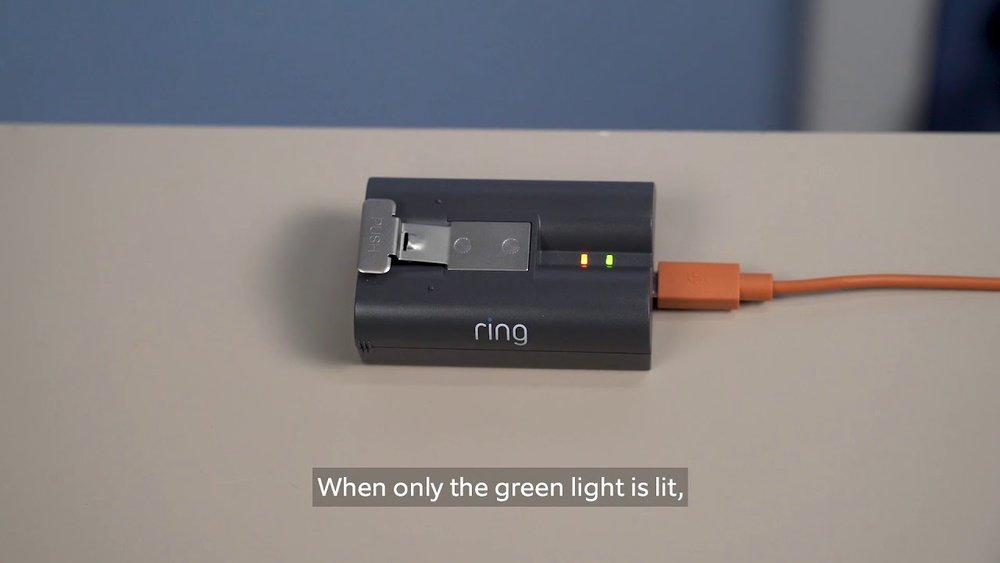 how to know when ring camera battery is charged