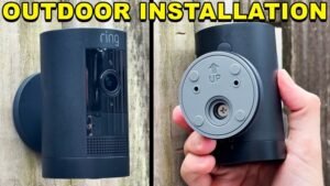 how to mount ring stick up camera outside