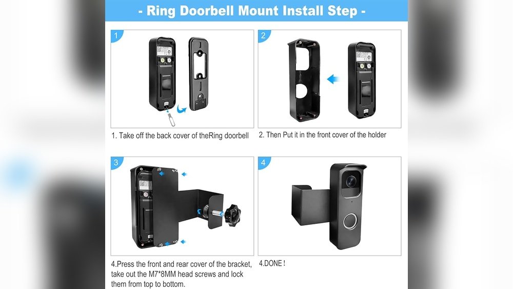 how to put ring camera back on mount