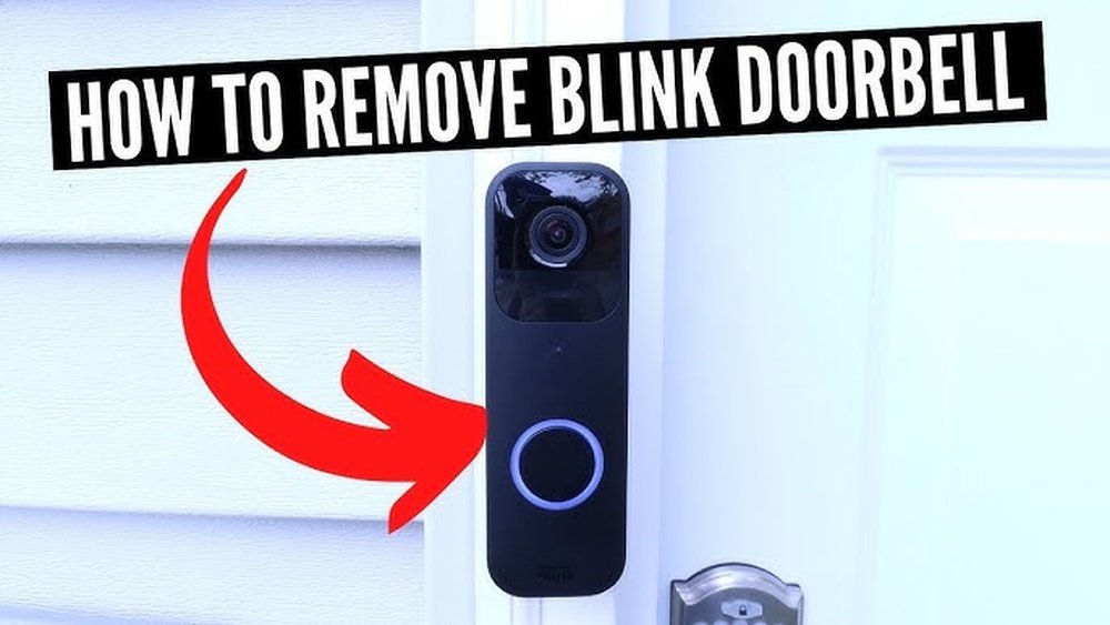 how to remove blink doorbell camera from mount
