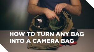 how to turn any bag into a camera bag