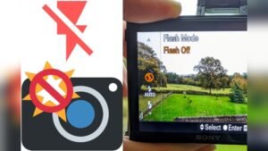 how to turn off flash on camera