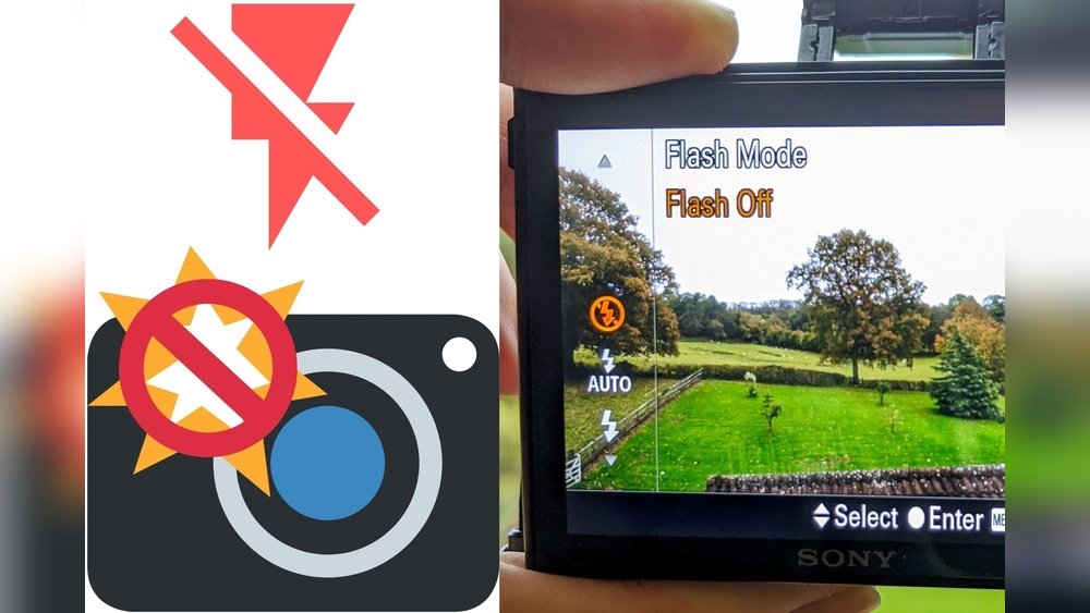 how to turn off flash on camera