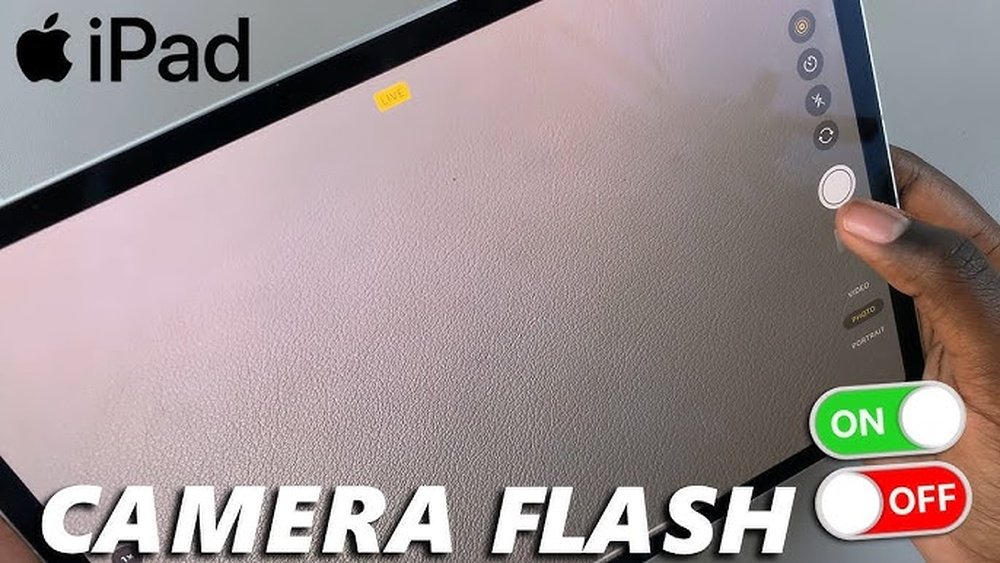 how to turn on flash on ipad camera