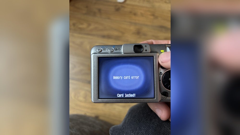 how to unlock a memory card on a camera