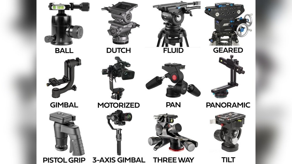 tripod head types