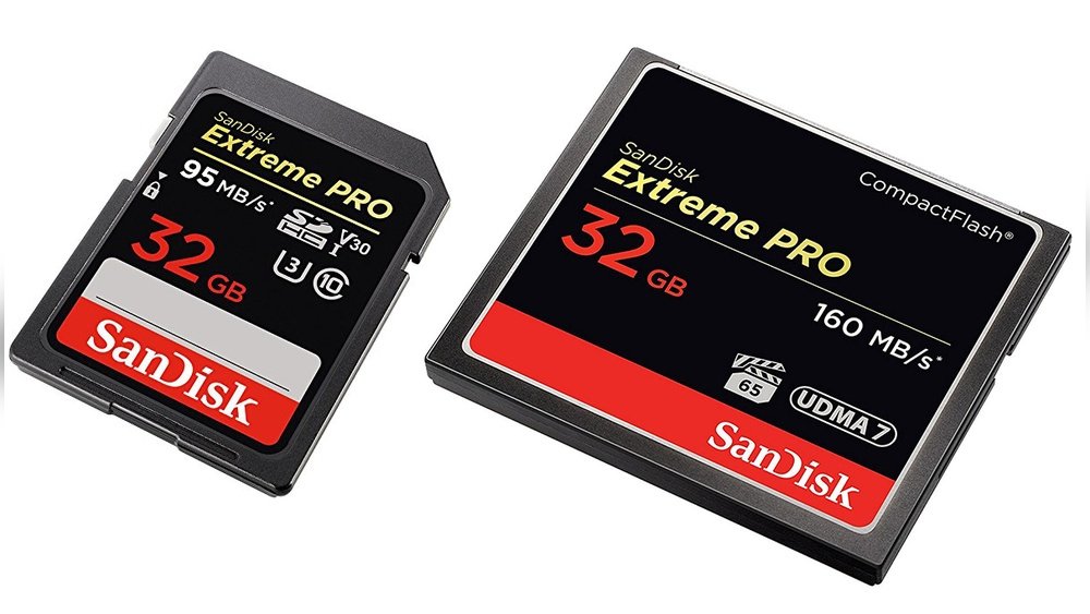 types of camera memory cards