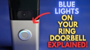 why is my ring camera flashing blue