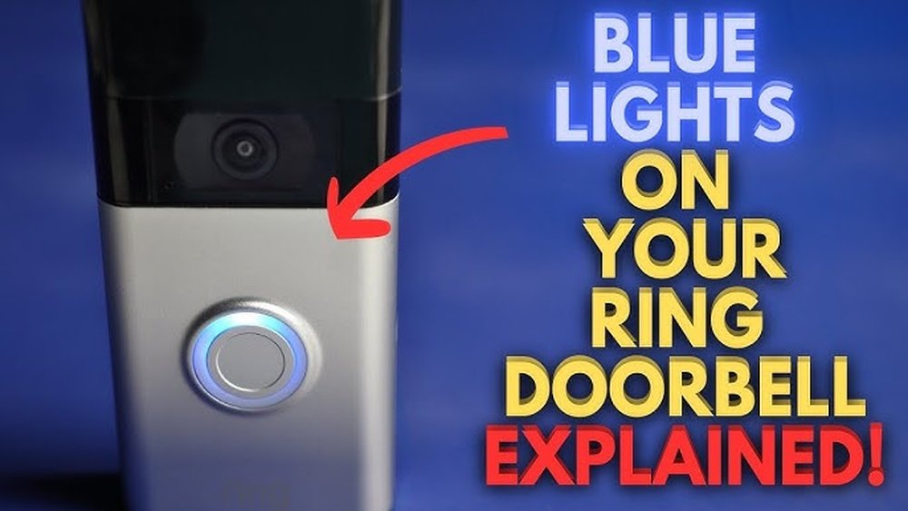 why is my ring camera flashing blue