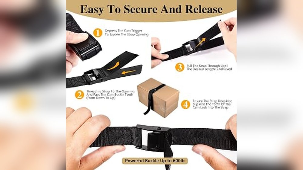 how do cam buckle straps work