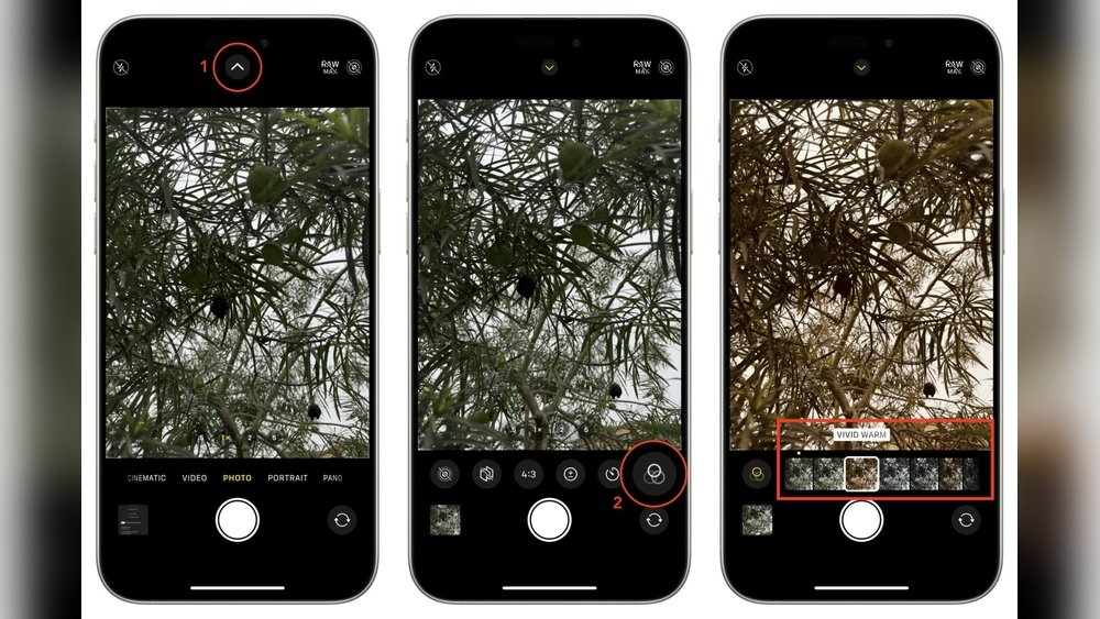 how do you get filters on your camera