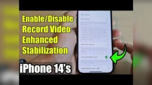 how to disable camera stabilizer
