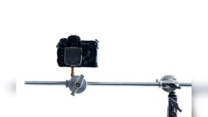how to mount camera on c stand